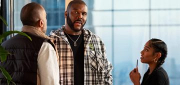 Kenya Barris and Drea meet with Tyler Perry in New York.